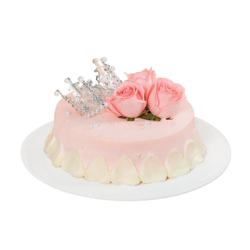 熊猫不走女王大人鲜果奶油鲜花生日蛋糕北京广州同城新鲜生日蛋糕