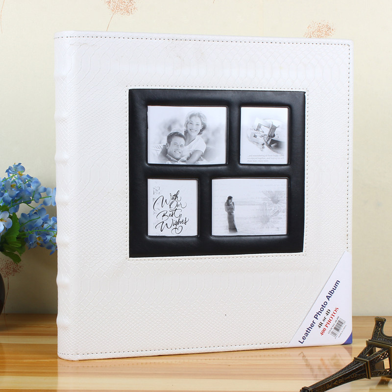 礼品相册 6寸400张皮革影集生日礼物 粘贴插页式 大相册相薄制作