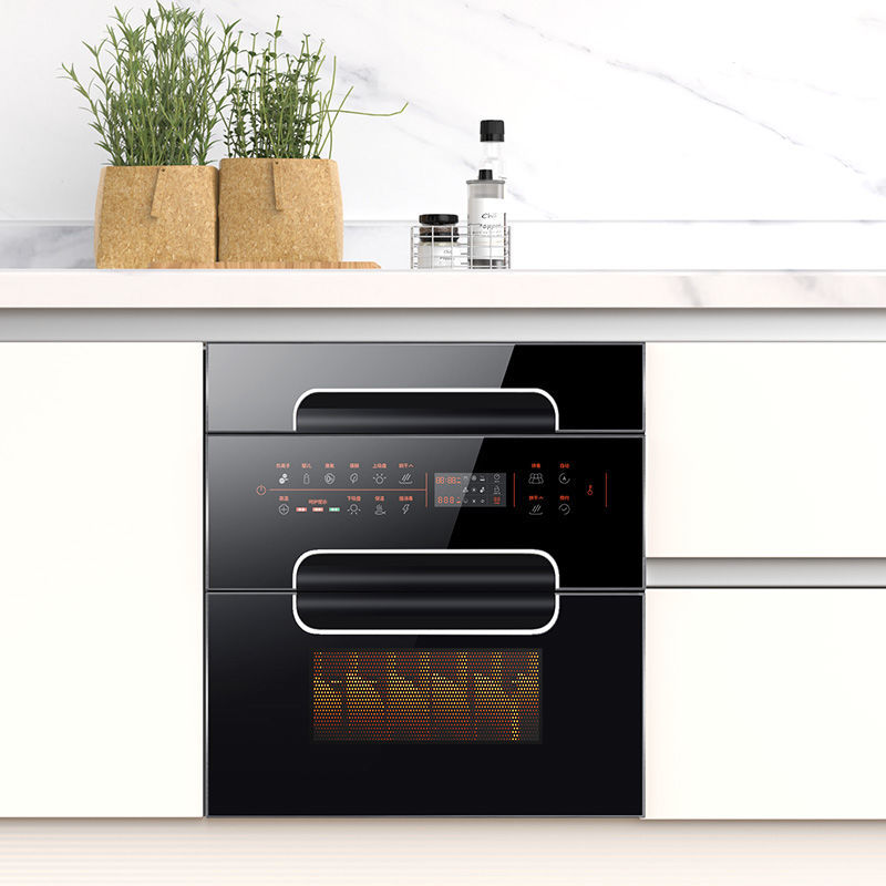 老板嵌入式消毒柜家用小型厨房橱柜三层大容量高温消毒碗柜台镶