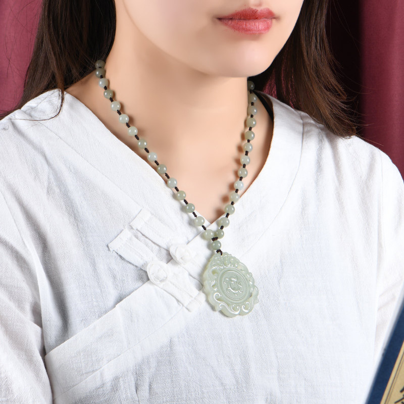 佳媛玉业和田玉仿古龙吊坠男女女士玉坠玉石玉挂颈饰