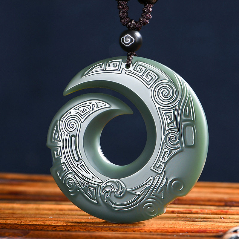 佳媛玉业新疆和田时来运转吊坠男女女士转运玉坠玉石颈饰