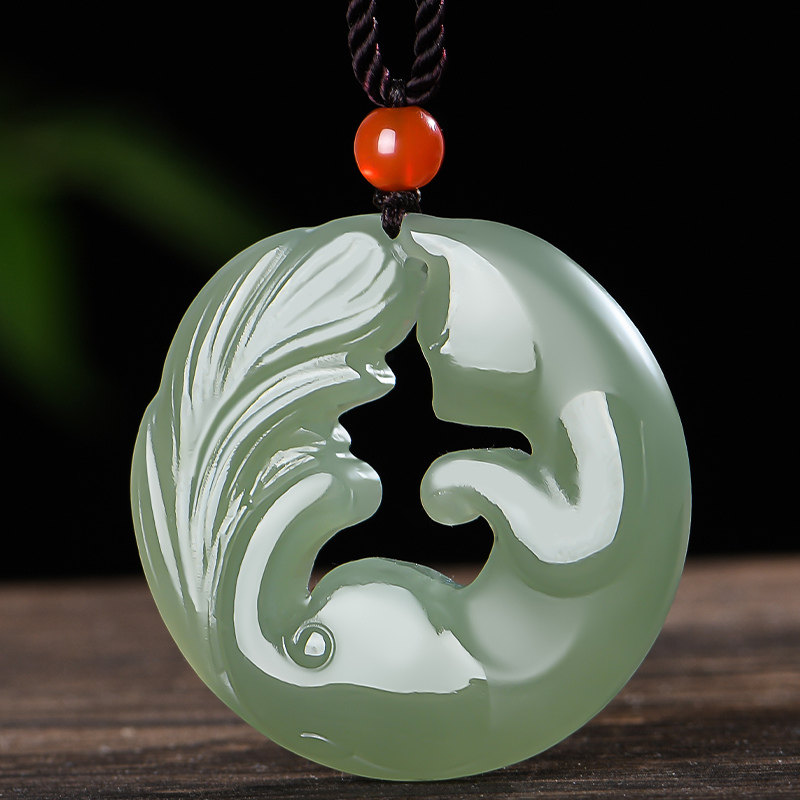 佳媛玉业和田狐狸吊坠男女女士款玉玉石玉挂坠玉颈饰
