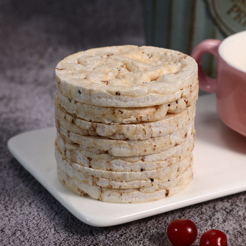 俄罗斯味大米饼爆米花膨化食品无糖无油低脂粗粮代餐膨化食品