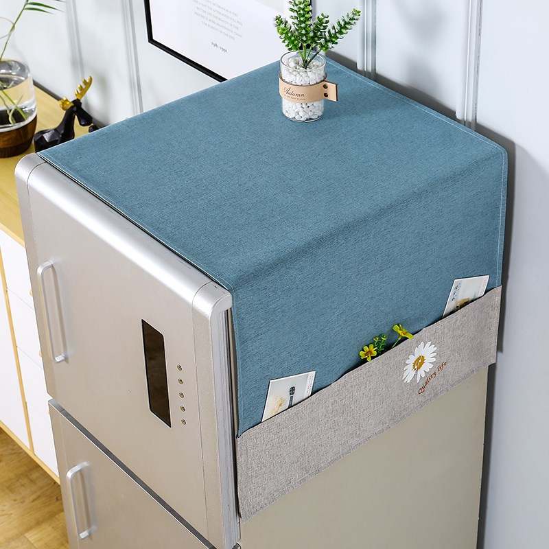 冰箱防尘开门油烟单开门双开厨房盖布滚筒洗衣机万能盖巾