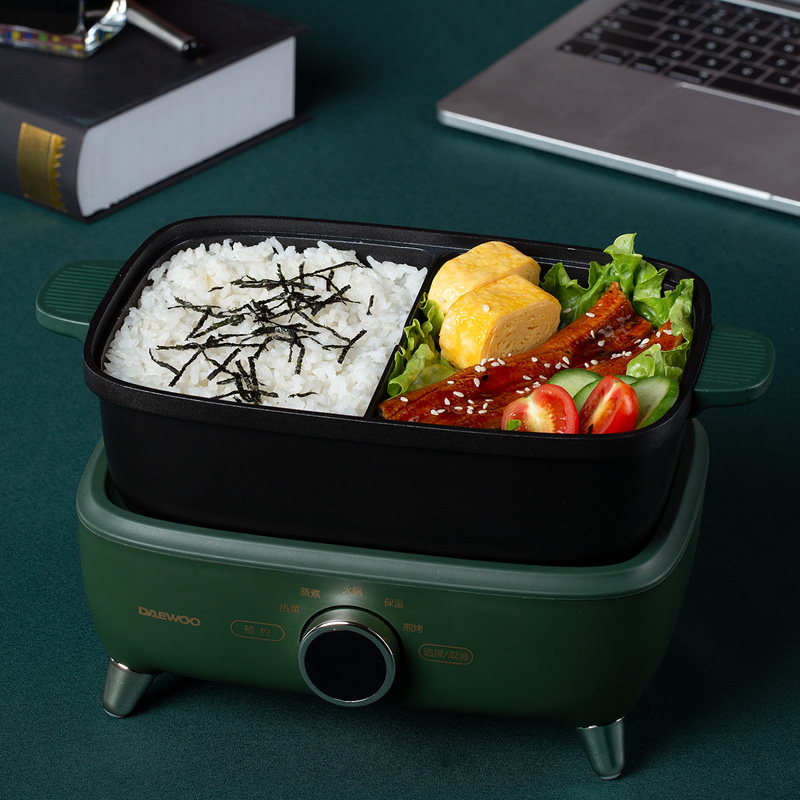 饭盒大宇电热可插加热保温便携式多功能蒸煮饭锅电热饭盒