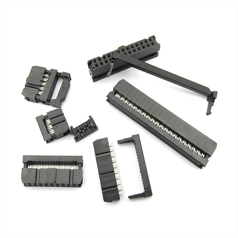 fc压线头排线头牛角插头 fc-6/8/10/16/20/26/40/50/64p 2.54mm