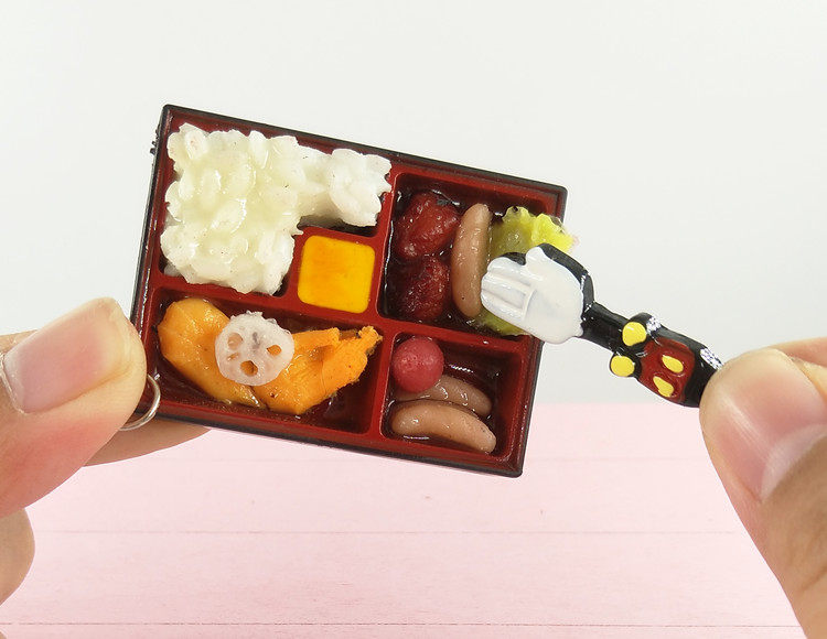 迷你微缩日本食玩饭菜菜盒6分bjd超市娃娃屋家居