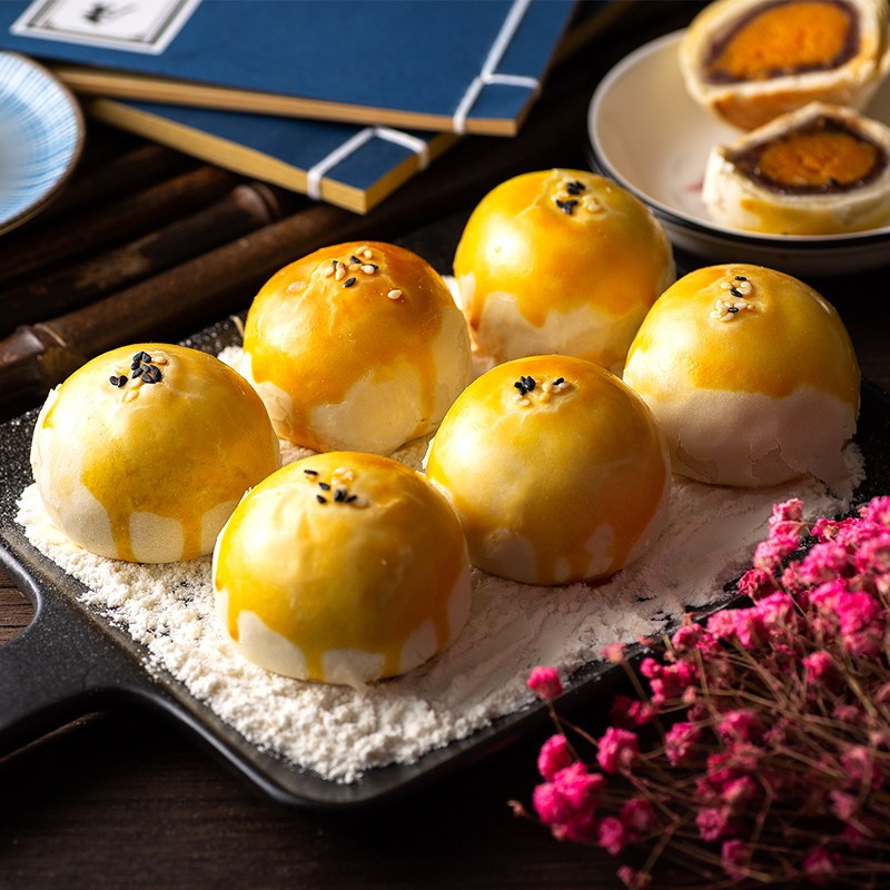廉州府蛋黄酥红豆味雪媚娘蛋黄酥