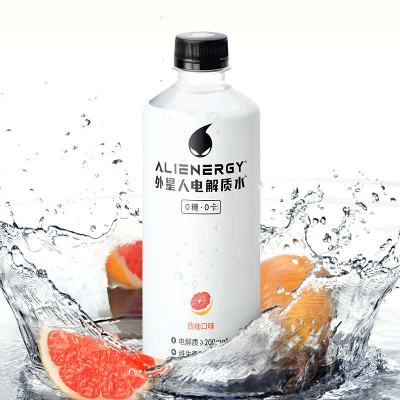 外星人电解质水电解质饮料0糖0卡网红饮料整箱西柚500ml*15旗舰店