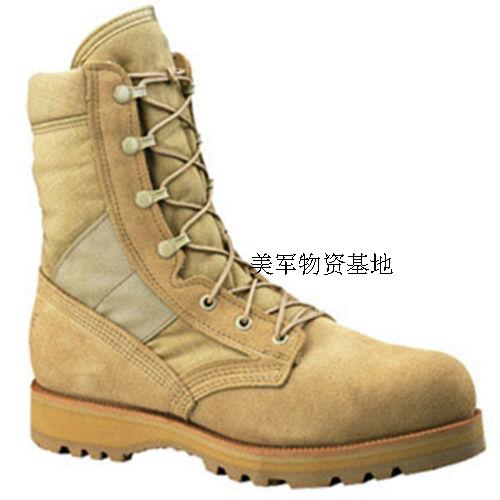 军版原品美军沙色作战靴沙色山地靴钢趾沙靴作战靴美国ARMY BOOTS