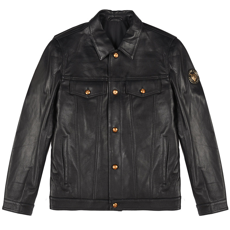 raidyboer雷迪波尔绵羊羊皮皮衣男春秋季新款美式皮衣