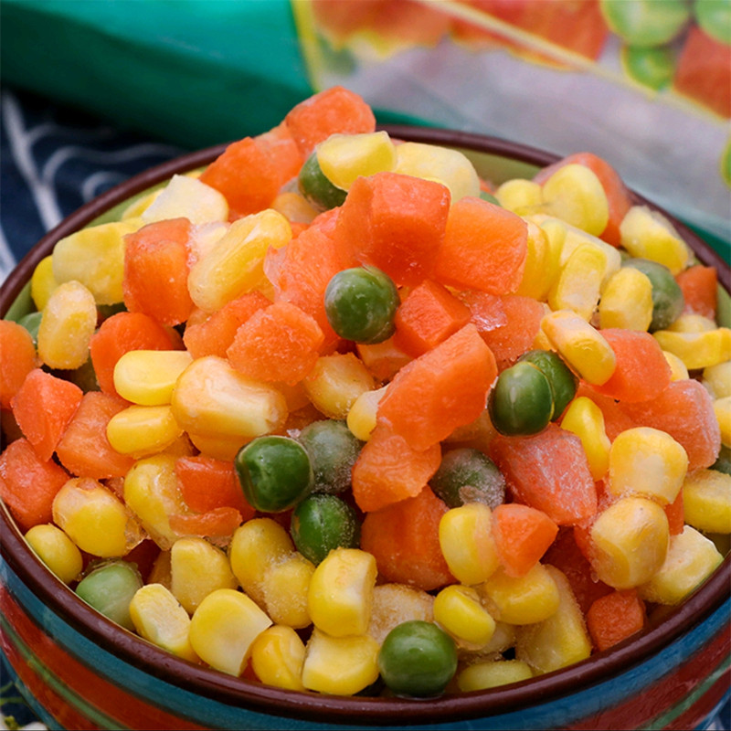 玉米粒什锦菜2斤冷冻蔬菜美式杂菜速冻青豆胡萝卜冷冻蔬菜