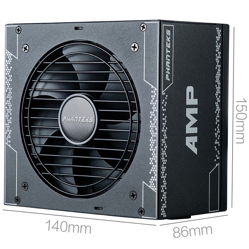 电源phanteks追风者amp750金牌模组台式机静音1000w电源
