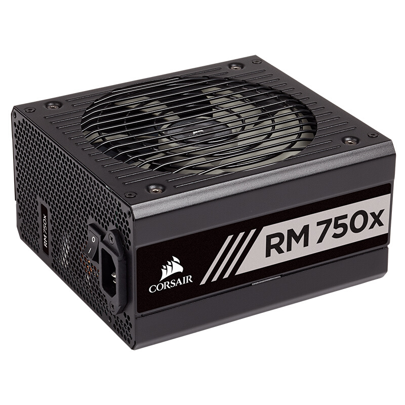 电源美商海盗船rm650x模组金牌rm750x850x1000x静音海盗船电源