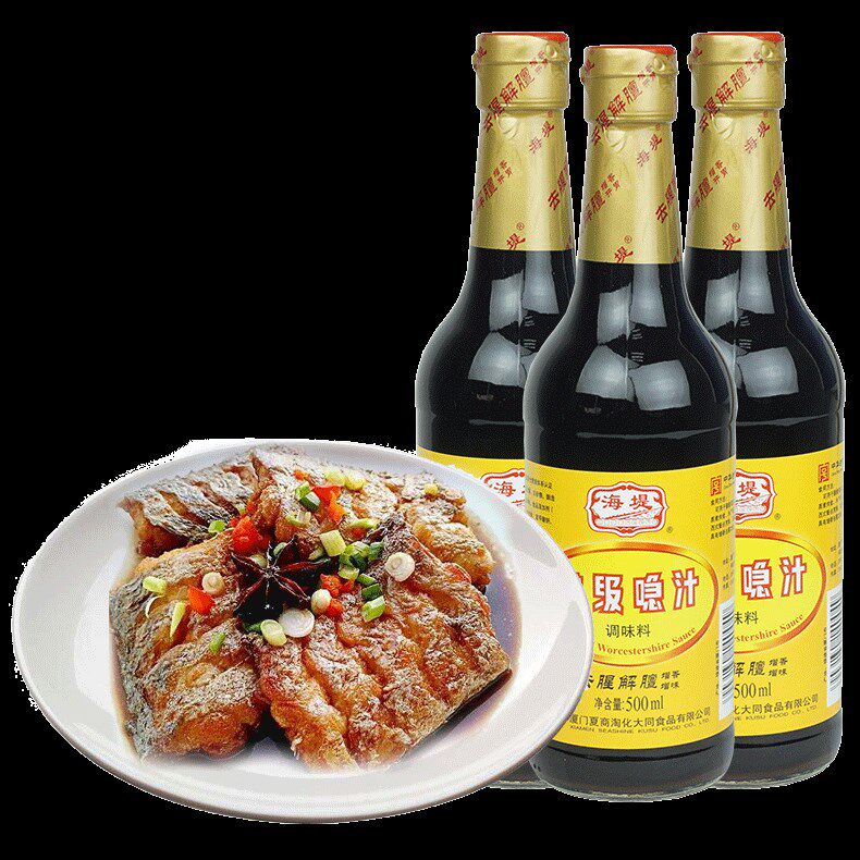 特级喼汁500ml3瓶腥味味汁猪排调料特色调味酱油