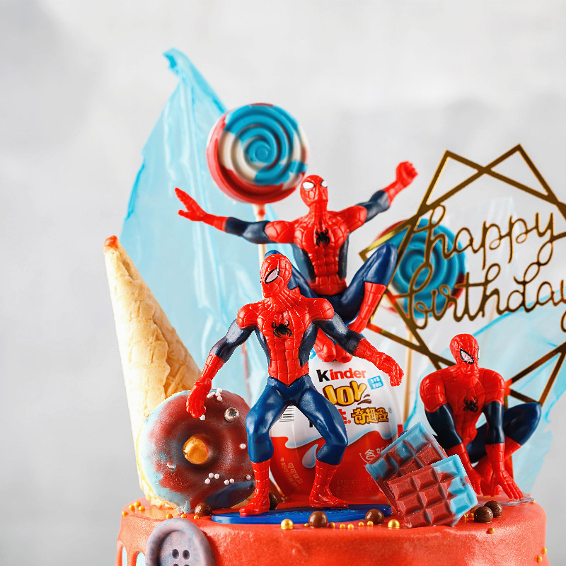 蜘蛛侠男孩dc动漫新鲜水果儿童生日蛋糕动物奶油新鲜生日蛋糕