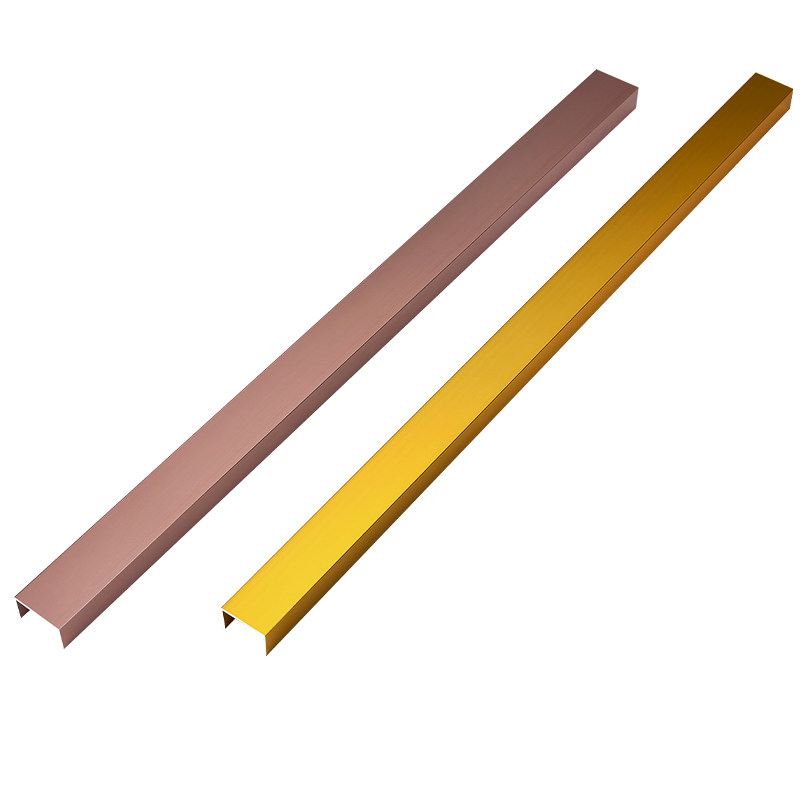 铝合金镜面型条金属嵌入式背景墙吊顶收边条钛金不锈钢收边条