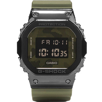 卡西欧gshock复古经典银色金属方块电子学生手表gm5600b3d日韩腕表