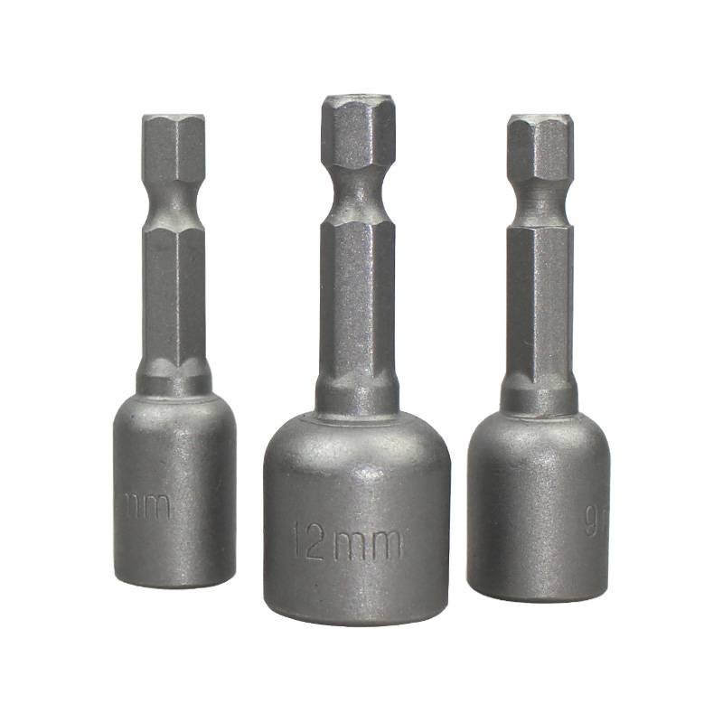 彩钢板螺丝钉套筒内六角风批头套装加长强磁手电钻钻尾丝套头8m