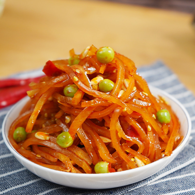 金丝五香咸菜即食500g琥珀琥珀金五仁酱菜香辣酱菜