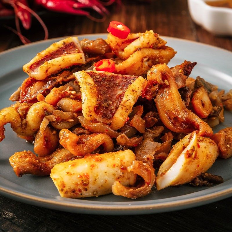 长沙零食海鲜须小鱿鱼脆即口味小龙虾新款便携冷冻鱿鱼