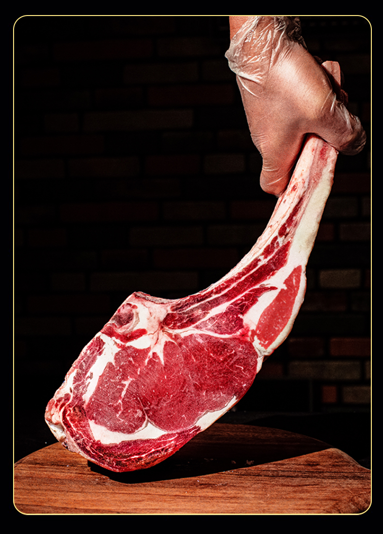 澳洲进口安格格斯厚切战斧牛排原切谷饲200天牛排