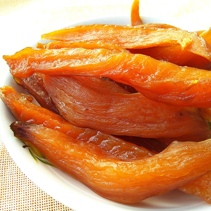 地瓜农家自制干红红薯干软干不加糖办公室网红薯类制品