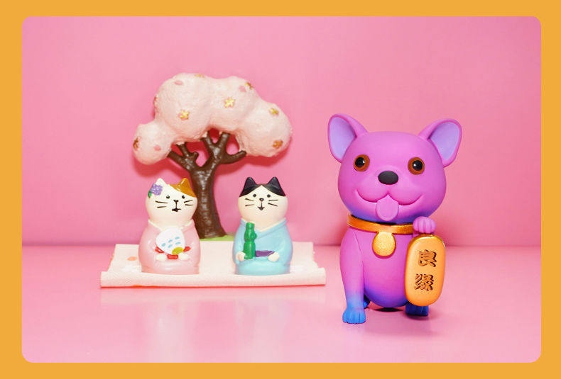 thedoggy开运招财狗狗盲盒摆件抓娃盒蛋公仔bjd娃娃