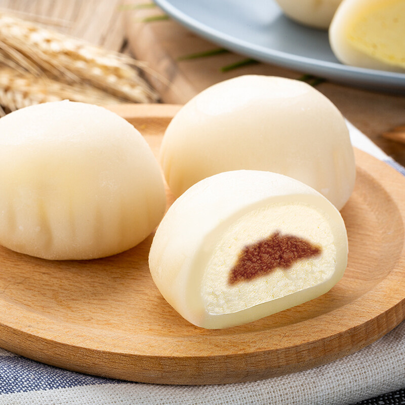 乐肴冰皮麻薯芒果果味甜品大福糯米团子休闲包点