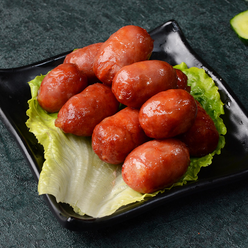 一口肠纯香肠迷你腊肠台湾特色小吃油炸烧烤包装即食肠类