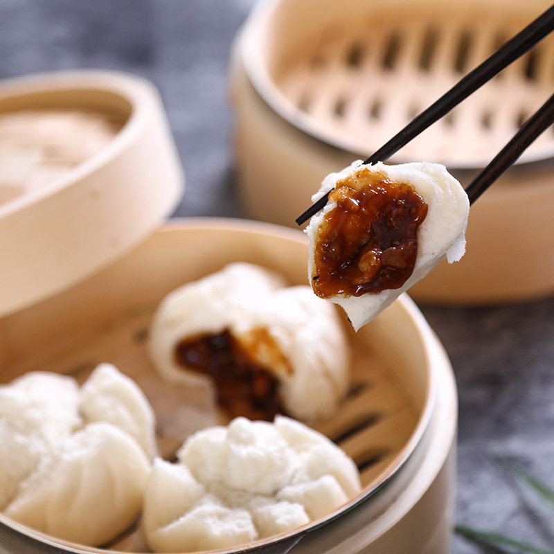 香港稻香叉烧烧包广式早茶方便速冻食品早餐加热包点