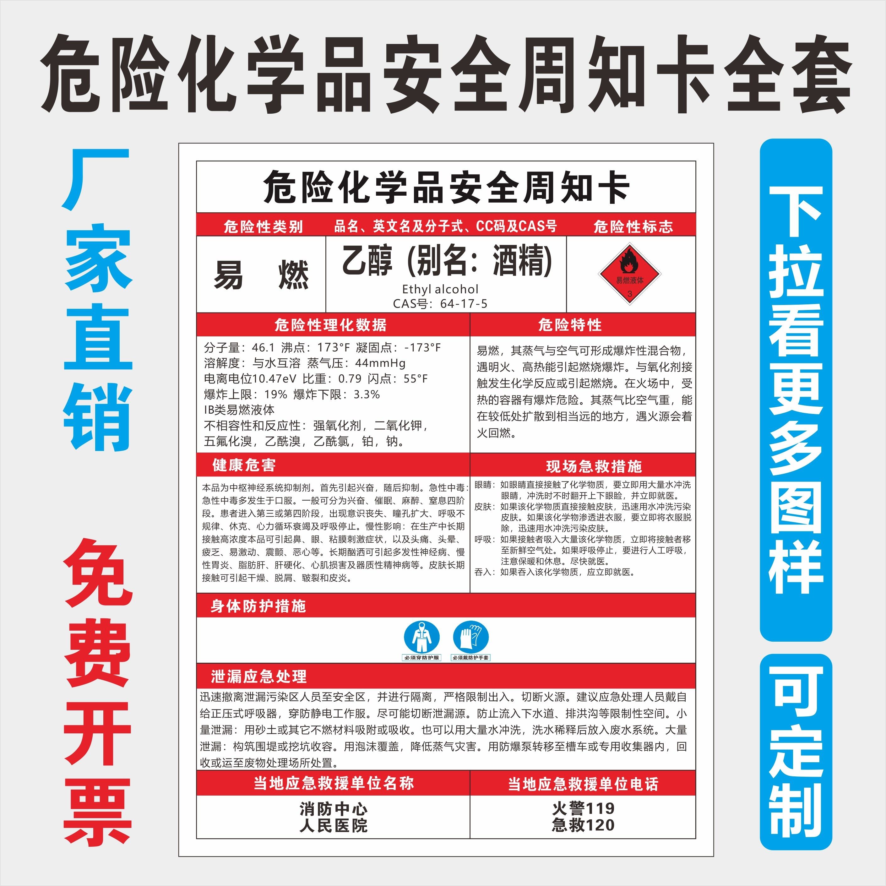 安全周知危险化学品油漆msds说明书标志牌标识标签标志牌