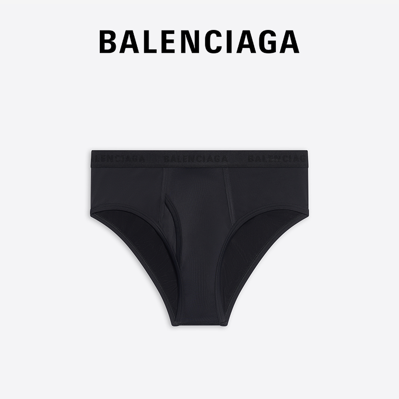 BALENCIAGA巴黎世家SWIM男士品牌标识高性能面料三角短裤