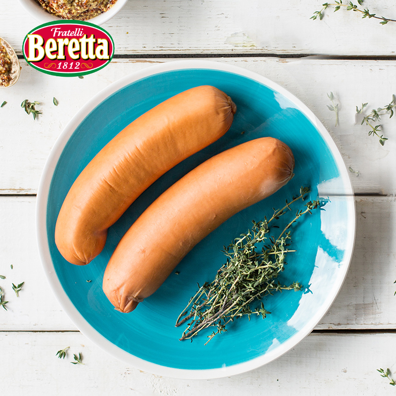 德式beretta烟熏熏肉300g2袋火山山石香肠烘焙香肠