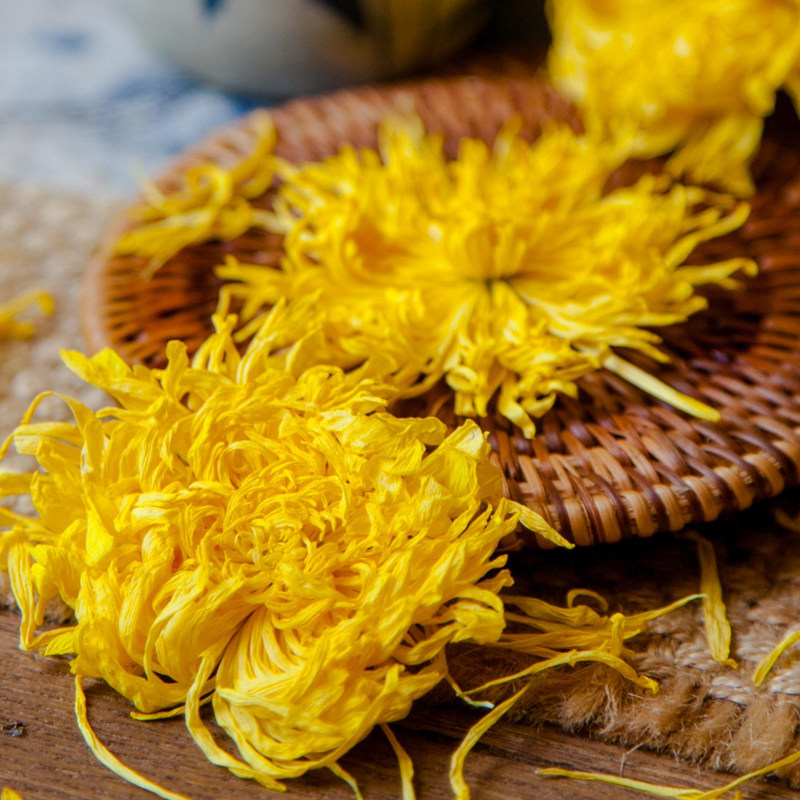 怀灵菊花茶安徽黄山官方云台冰怀宁菊夏季金丝黄菊功效正宗2瓶装-mc