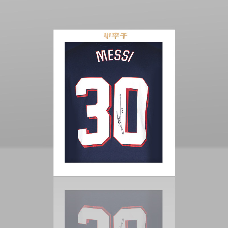 小李子梅西亲签巴黎202122主场欧冠签名球衣icons足球服