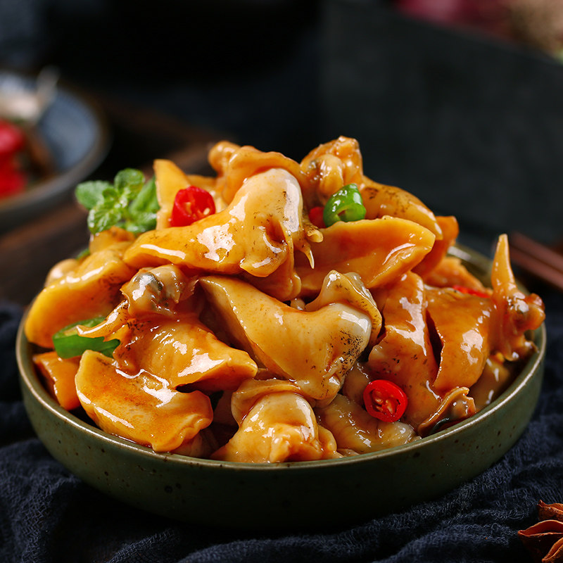 麻辣香辣黄金鲍螺老婆脚即罐头海鲜熟食罐装贝类制品