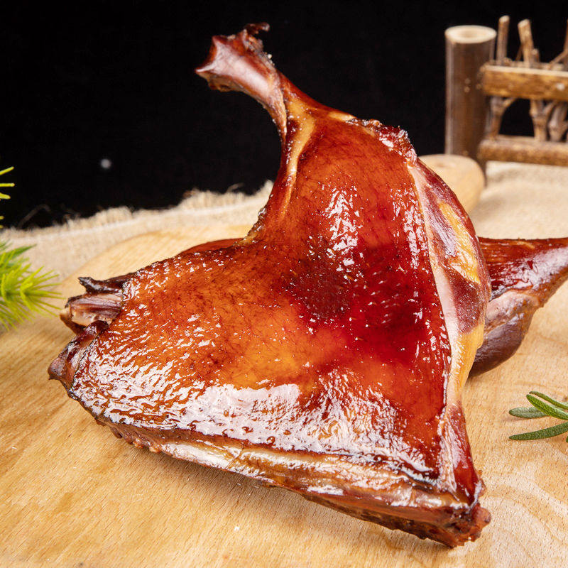 烟熏湖南腊鸭腿咸鸭腿农家手工自制腊肉柴火腊