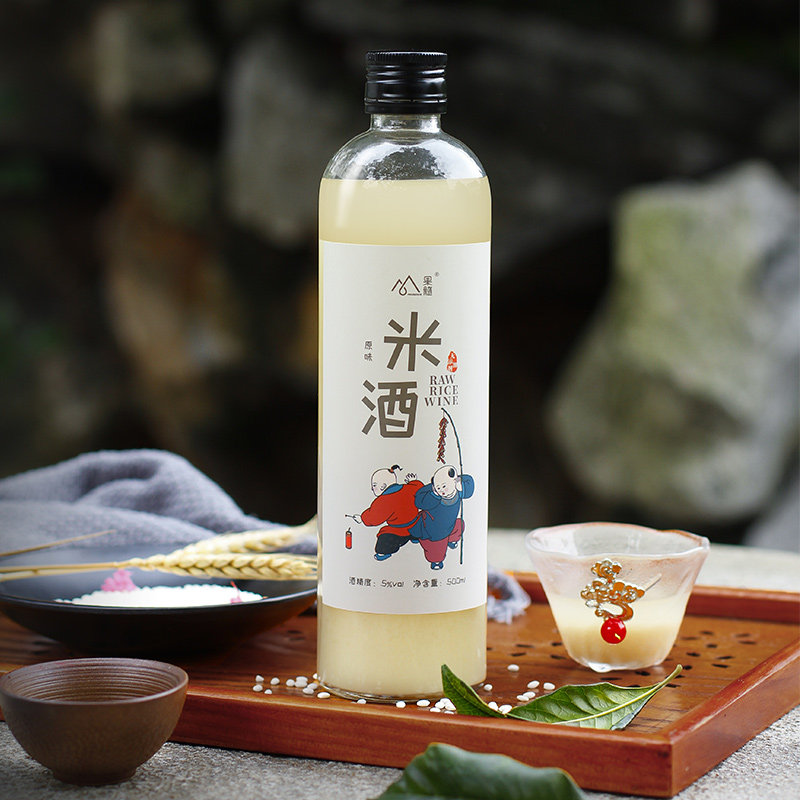 苏州米酒瓶装米露酒纯酿桂花糯米酒甜酒6瓶整箱女士甜米酒月子酒