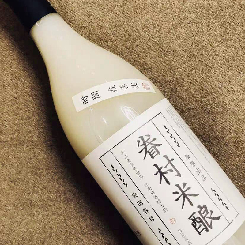 米酒桃园眷村米750ml桂花味糯发酵月子酒果酒酿米酒