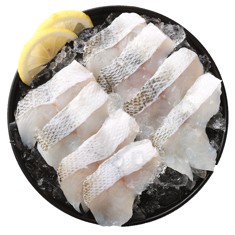 免浆鲈鱼片200g4鲜活现杀液氮速冻火锅食材无腥清蒸新鲜淡水鲈鱼