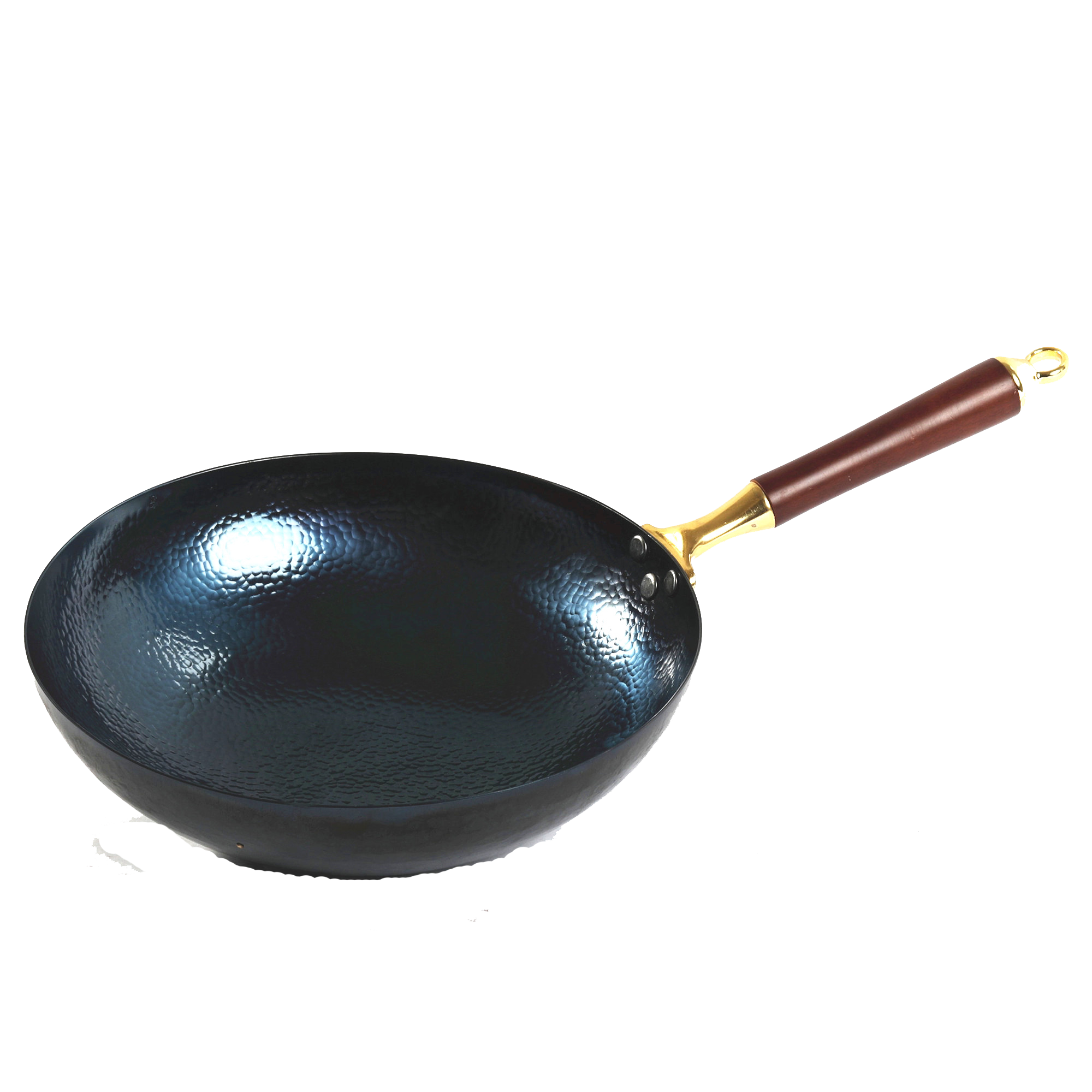 正宗山东章丘铁锅官方旗舰店手工锻打涂层不粘手柄炒锅