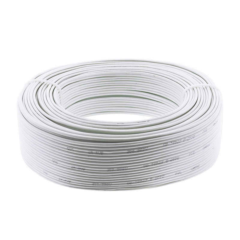 纯铜软芯白色电线rvb平行线07515平方灯线监控护套线
