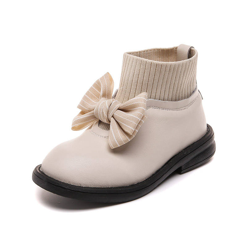 时尚女童单靴2020秋季新款儿童短靴英伦风小女孩皮靴