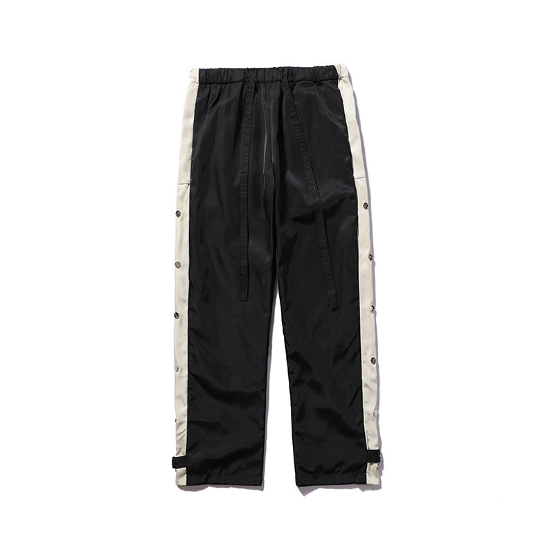 美式高街fog第六季双排扣宽松飘带长裤卫裤工装裤男女同款潮牌