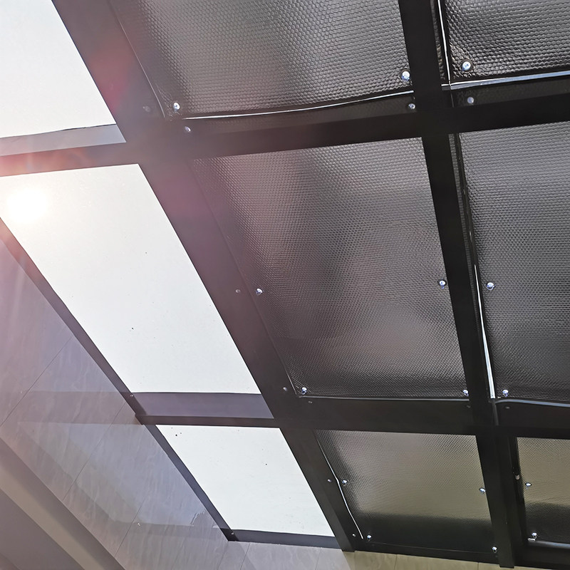 阳光房棚遮天棚遮光挡光玻璃阳台阳布遮阳室外定制窗帘