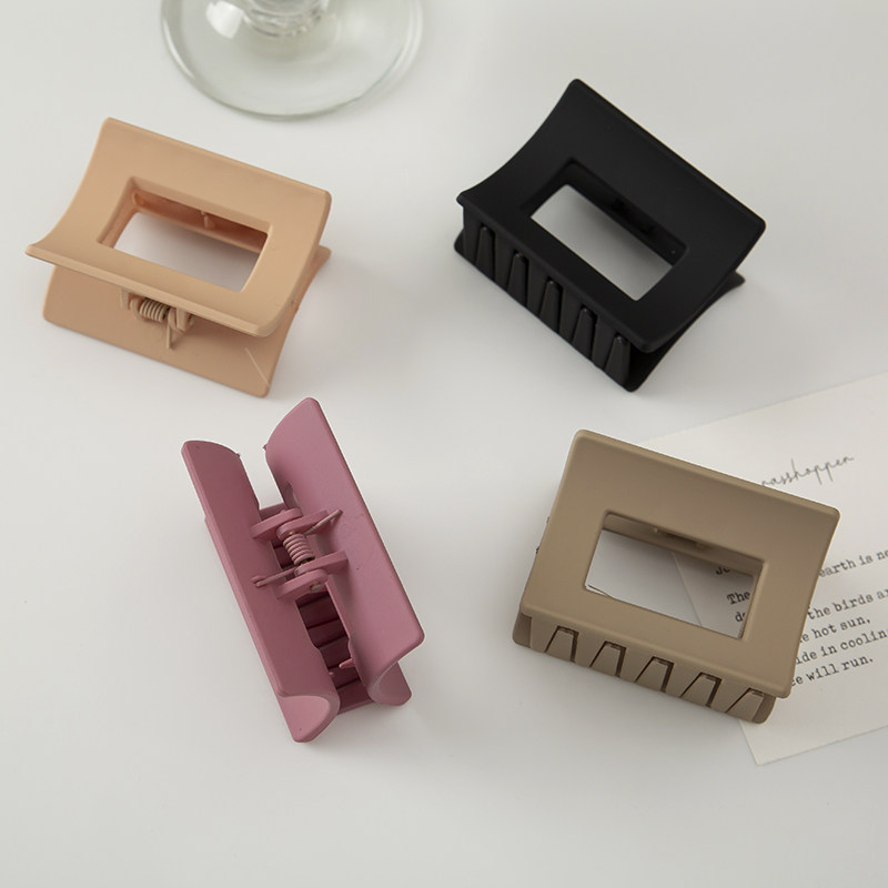 韩国发饰 ins镂空方形抓夹女发夹发卡头饰夹子后脑勺洗澡中号卡子