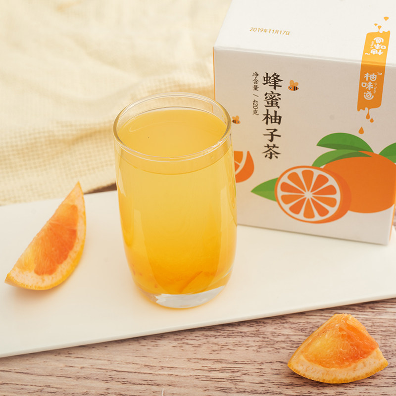 柚味道常山胡柚原厂蜂蜜柚子茶420g罐装冲水喝的饮品去火降低血糖