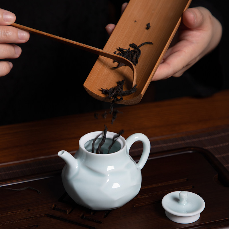 德化陶瓷茶壶单个壶影家用陶瓷单壶带过滤冲茶泡茶茶壶