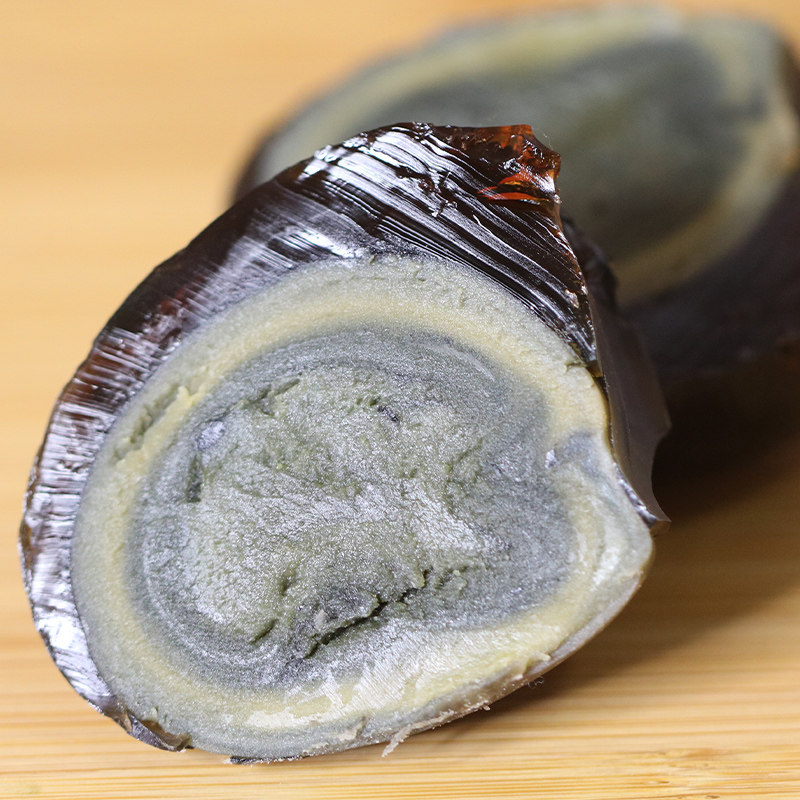 无铅实心砂心皮蛋松花蛋沙心蛋非溏心变蛋60-70克20枚精大土鸭蛋 - 取